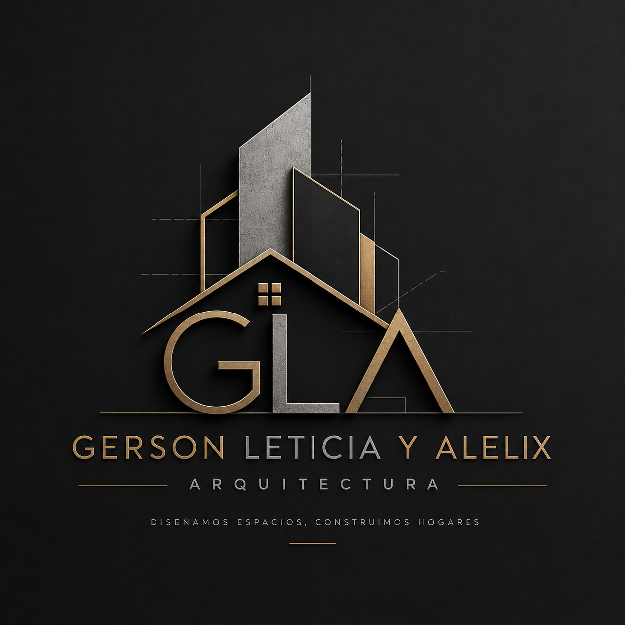 Logotipo Gerson Leticia y Alelix Arquitectura